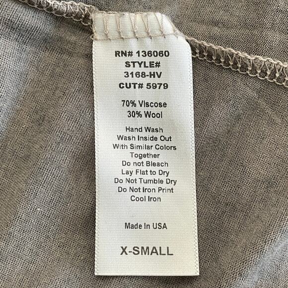 Project Social T Tee Shirt V Neck Lounge Relaxed Gray Womens Top Size XS - Picture 4 of 5